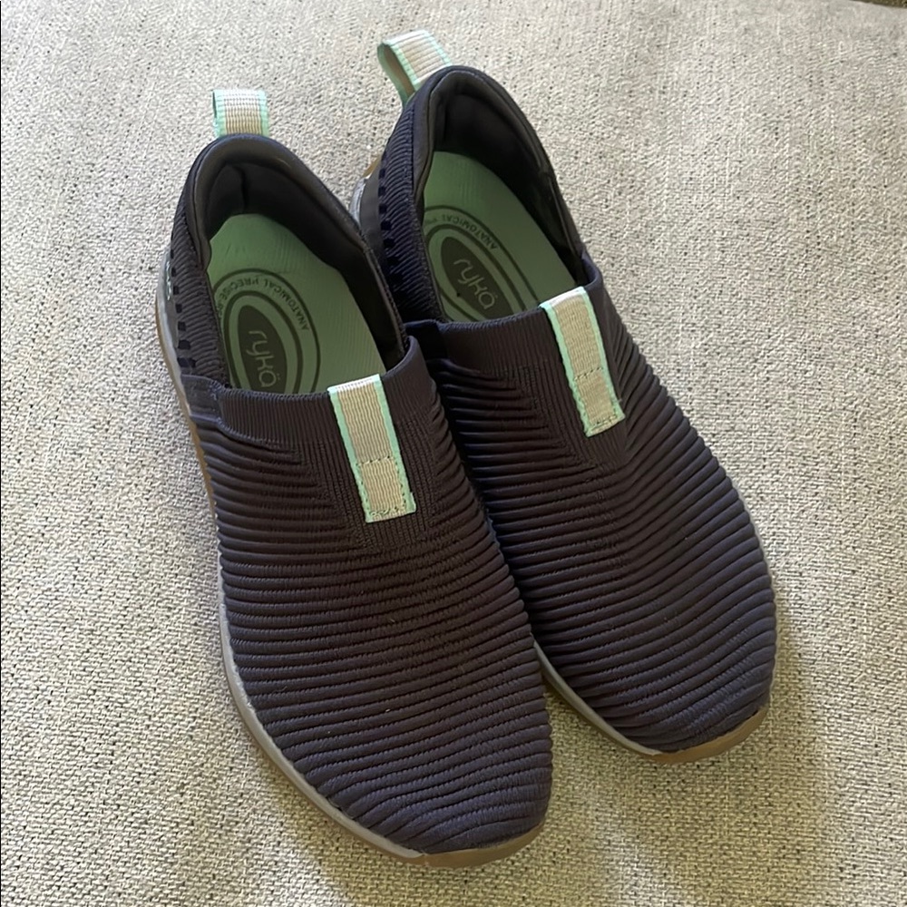 Ryka Blue Athletic Slip-On Shoes with Cushioned Sole